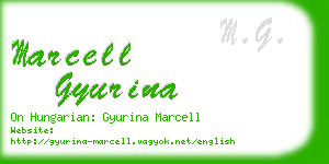 marcell gyurina business card